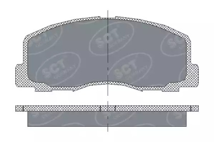 Комплект тормозных колодок SCT Germany SP 117 PR