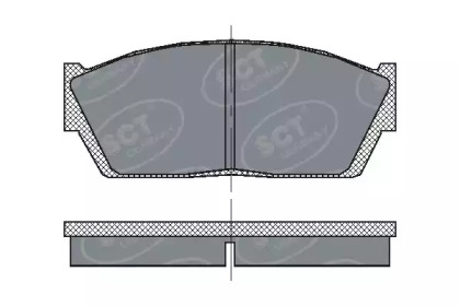 Комплект тормозных колодок SCT Germany SP 120 PR