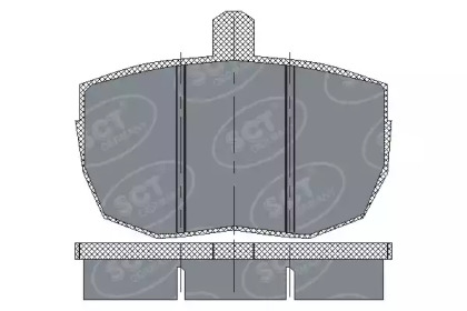 Комплект тормозных колодок SCT Germany SP 121 PR