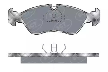 Комплект тормозных колодок SCT Germany SP 122 PR