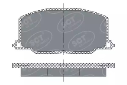 Комплект тормозных колодок SCT Germany SP 123 PR