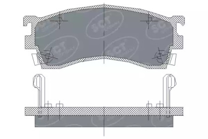 Комплект тормозных колодок SCT Germany SP 125 PR