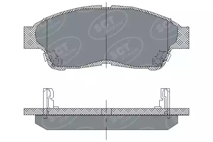 Комплект тормозных колодок SCT Germany SP 134 PR