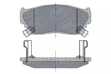 Комплект тормозных колодок SCT Germany SP 135 PR