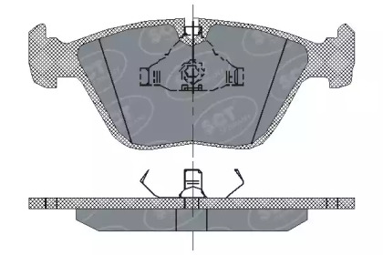 Комплект тормозных колодок SCT Germany SP 138 PR