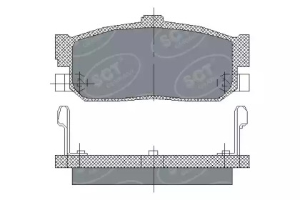 Комплект тормозных колодок SCT Germany SP 139 PR