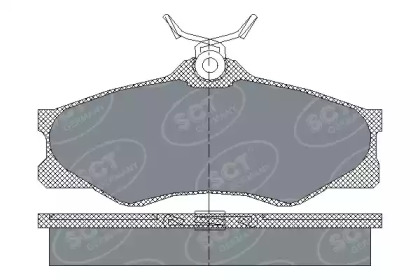 Комплект тормозных колодок SCT Germany SP 140 PR