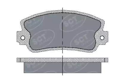 Комплект тормозных колодок SCT Germany SP 143 PR