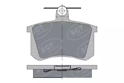 Комплект тормозных колодок SCT Germany SP 145 PR