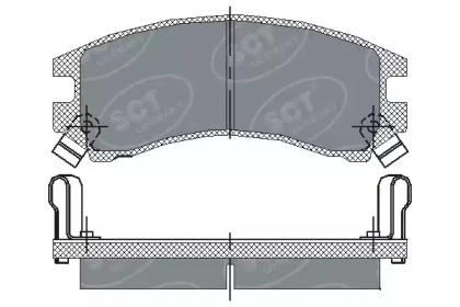 Комплект тормозных колодок SCT Germany SP 148 PR