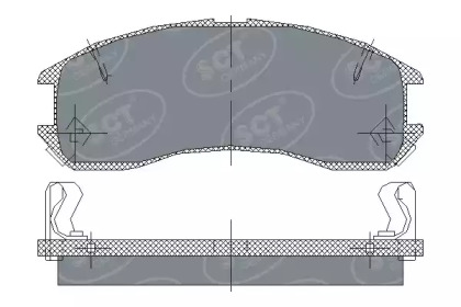 Комплект тормозных колодок SCT Germany SP 149 PR