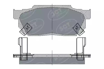 Комплект тормозных колодок SCT Germany SP 150 PR