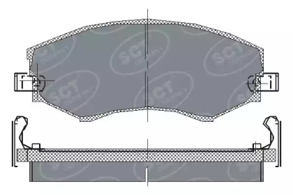 Комплект тормозных колодок SCT Germany SP 151 PR