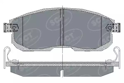 Комплект тормозных колодок SCT Germany SP 153 PR
