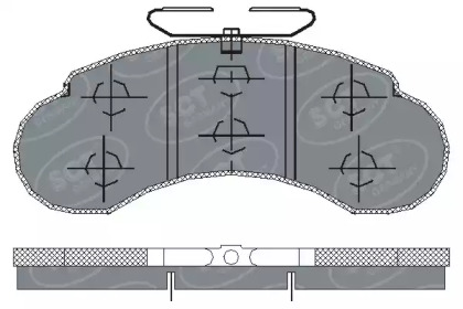 Комплект тормозных колодок SCT Germany SP 155 PR