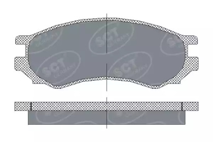 Комплект тормозных колодок SCT Germany SP 156 PR
