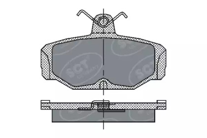Комплект тормозных колодок SCT Germany SP 161 PR