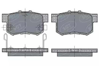 Комплект тормозных колодок SCT Germany SP 168 PR