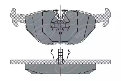 Комплект тормозных колодок SCT Germany SP 170 PR