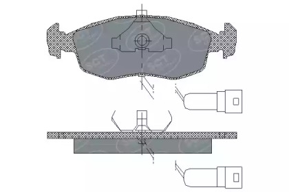 Комплект тормозных колодок SCT Germany SP 172 PR