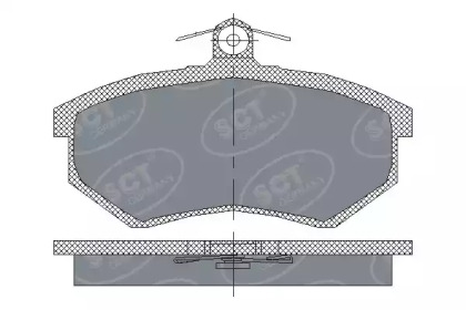 Комплект тормозных колодок SCT Germany SP 175 PR