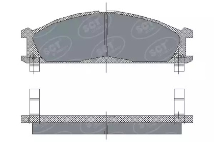 Комплект тормозных колодок SCT Germany SP 185 PR