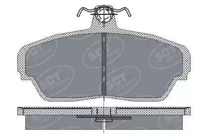 Комплект тормозных колодок SCT Germany SP 187 PR
