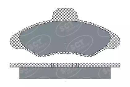 Комплект тормозных колодок SCT Germany SP 188 PR