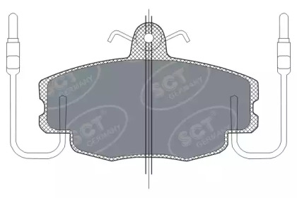 Комплект тормозных колодок SCT Germany SP 189 PR