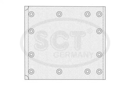 Комплект колодки тормозной накладки SCT Germany SN 19384