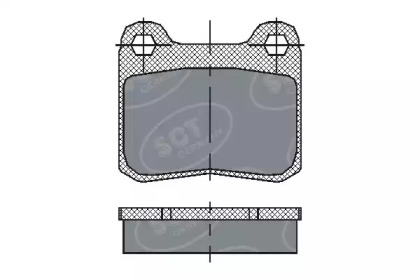 Комплект тормозных колодок SCT Germany SP 200 PR