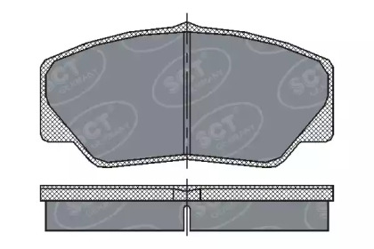 Комплект тормозных колодок SCT Germany SP 206 PR