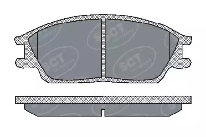 Комплект тормозных колодок SCT Germany SP 207 PR