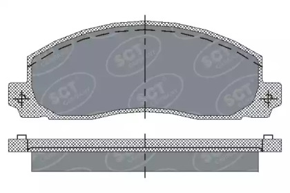 Комплект тормозных колодок SCT Germany SP 208 PR