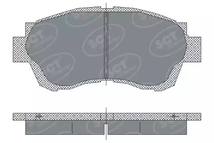 Комплект тормозных колодок SCT Germany SP 209 PR