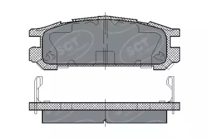 Комплект тормозных колодок SCT Germany SP 211 PR