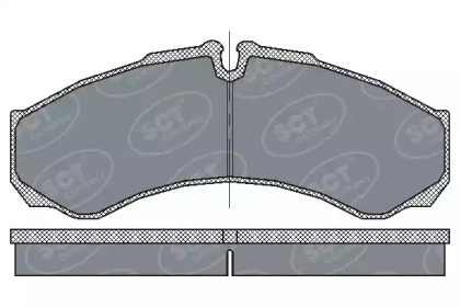 Комплект тормозных колодок SCT Germany SP 212 PR