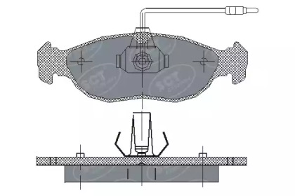 Комплект тормозных колодок SCT Germany SP 214 PR