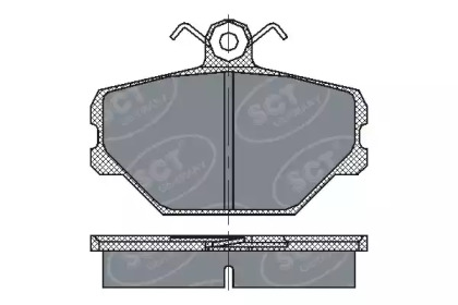 Комплект тормозных колодок SCT Germany SP 217 PR