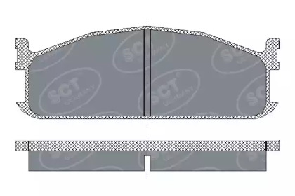 Комплект тормозных колодок SCT Germany SP 219 PR