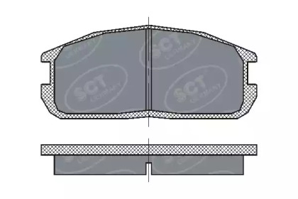 Комплект тормозных колодок SCT Germany SP 220 PR