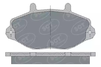 Комплект тормозных колодок SCT Germany SP 223 PR