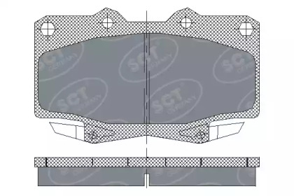 Комплект тормозных колодок SCT Germany SP 229 PR