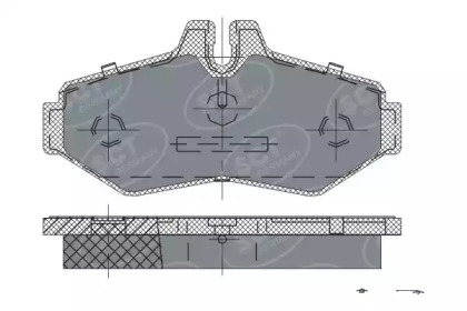 Комплект тормозных колодок SCT Germany SP 233 PR