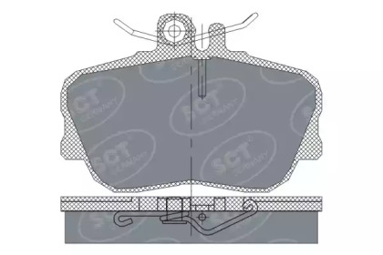 Комплект тормозных колодок SCT Germany SP 234 PR