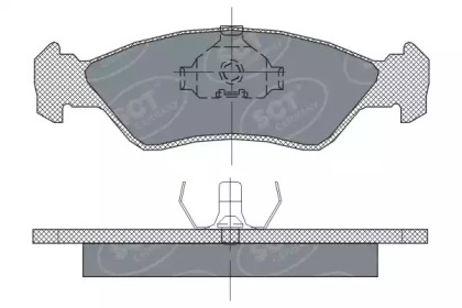 Комплект тормозных колодок SCT Germany SP 236 PR