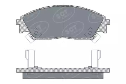 Комплект тормозных колодок SCT Germany SP 238 PR