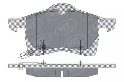 Комплект тормозных колодок SCT Germany SP 243 PR