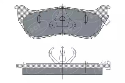 Комплект тормозных колодок SCT Germany SP 245 PR