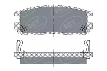 Комплект тормозных колодок SCT Germany SP 248 PR